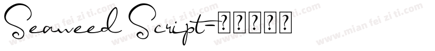 Seaweed Script字体转换